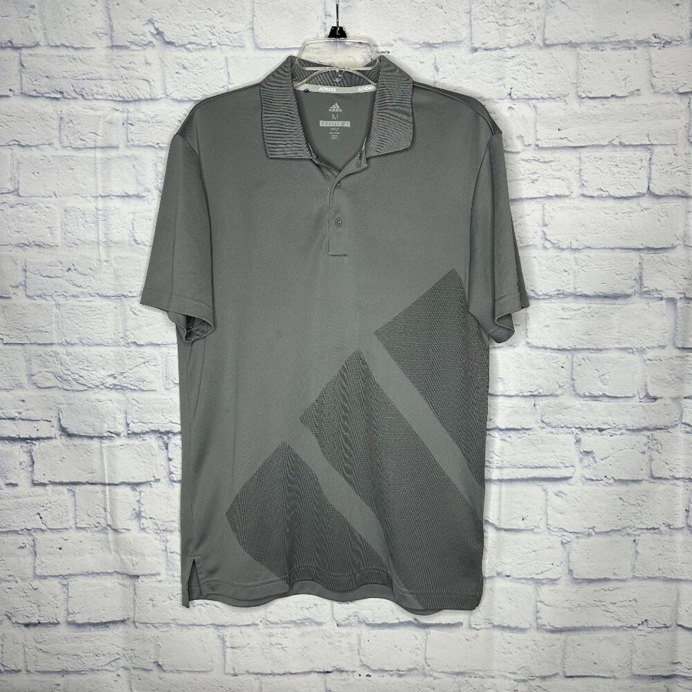 Adidas Golf Bold 3-Stripes Short Sleeve Polo Shirt Heat Ready - Mens Medium